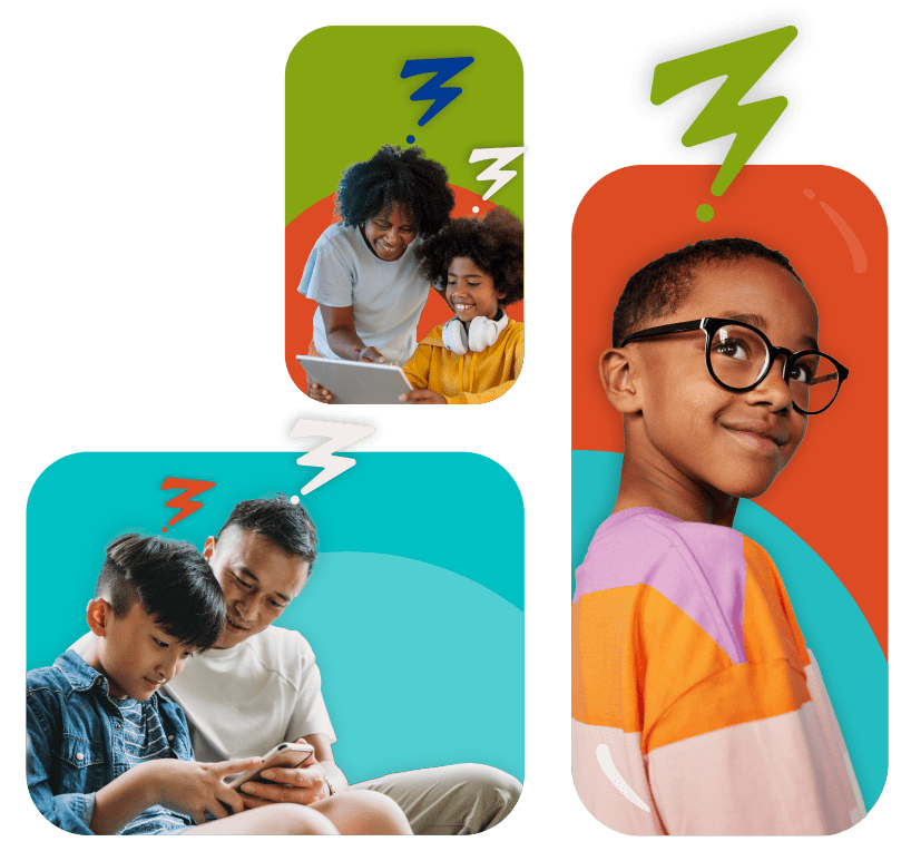 Kids using Harmony at Home App