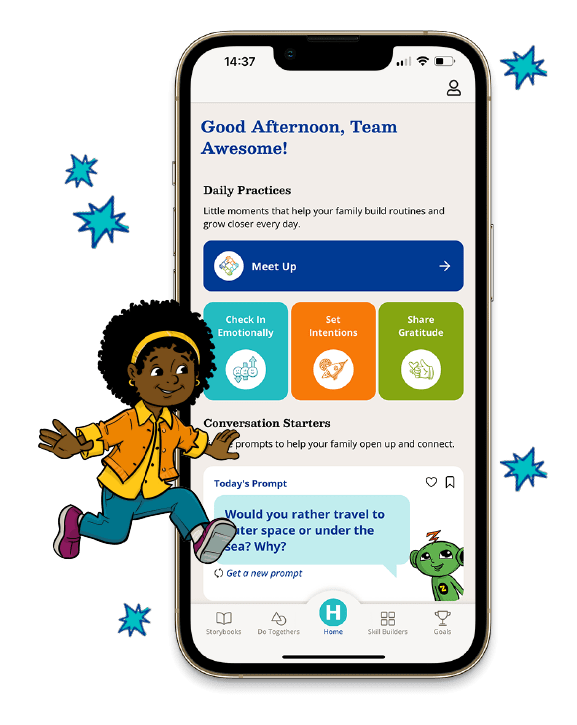 Screen view of harmony at home app